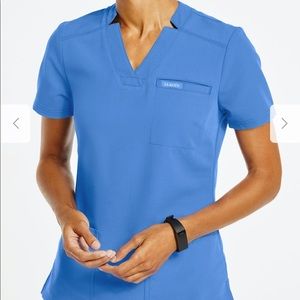 Blue Januu Scrub Top